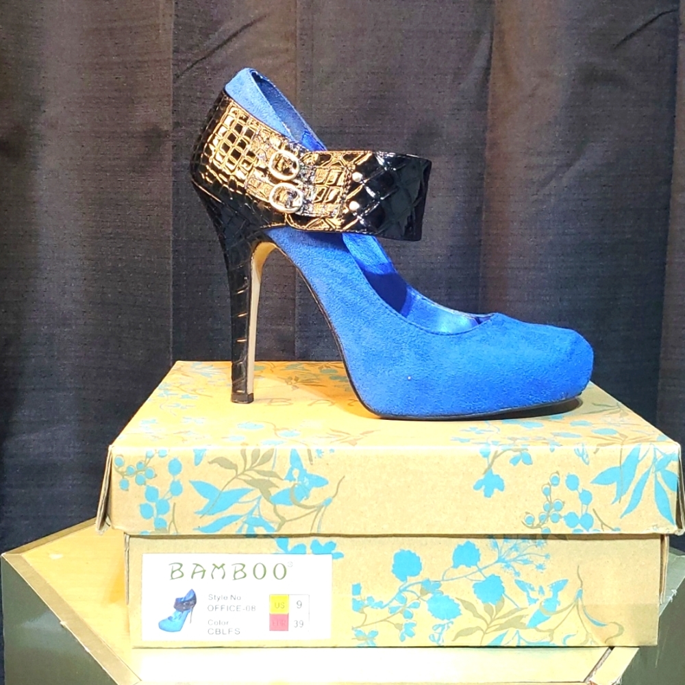 Bamboo stiletto heels